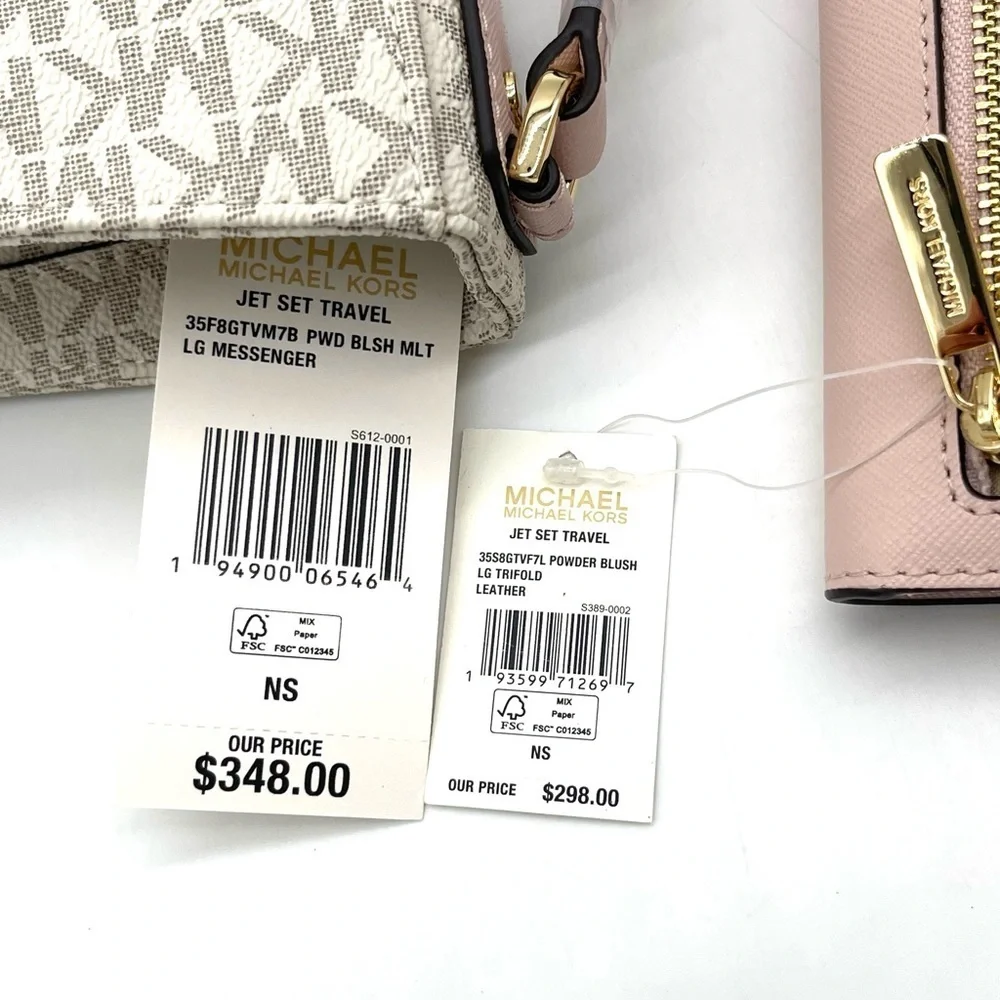 Michael Kors Large Messenger Crossbody Bag & Trifold Wallet